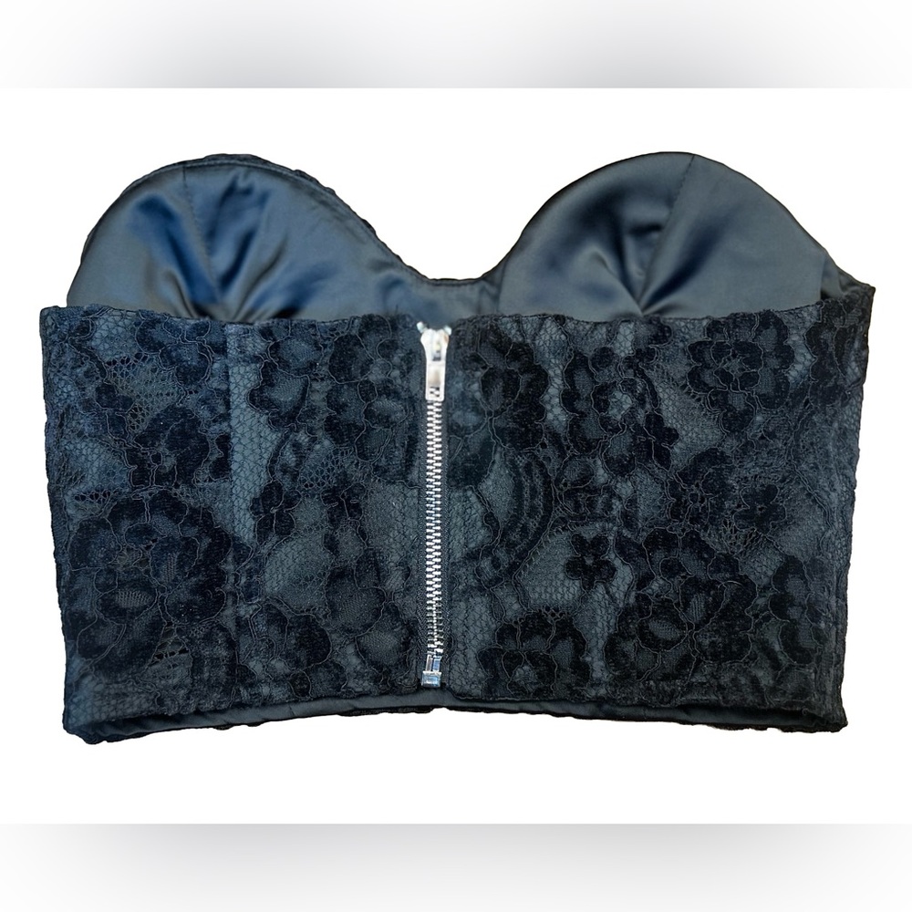 NEW Naked Wardrobe Black Lace Bustier Corset Top, Sizes XS & S - Picture 5 of 12